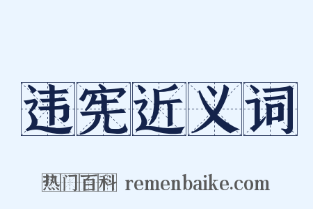 违宪近义词是什么意思的图片
